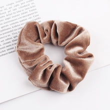 Load image into Gallery viewer, Velvet Scrunchie Women Girls Elastic Hair Rubber Bands Accessories  For Women Tie Hair Ring Rope Ponytail Holder