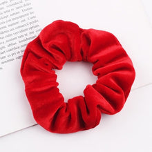 Load image into Gallery viewer, Velvet Scrunchie Women Girls Elastic Hair Rubber Bands Accessories  For Women Tie Hair Ring Rope Ponytail Holder