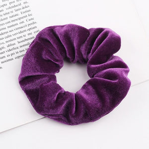 Velvet Scrunchie Women Girls Elastic Hair Rubber Bands Accessories  For Women Tie Hair Ring Rope Ponytail Holder