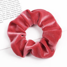 Load image into Gallery viewer, Velvet Scrunchie Women Girls Elastic Hair Rubber Bands Accessories  For Women Tie Hair Ring Rope Ponytail Holder