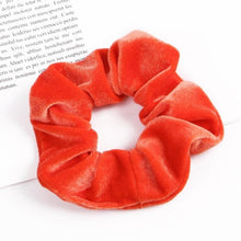 Load image into Gallery viewer, Velvet Scrunchie Women Girls Elastic Hair Rubber Bands Accessories  For Women Tie Hair Ring Rope Ponytail Holder