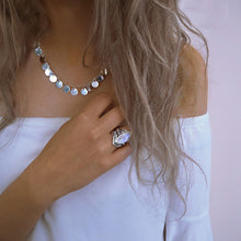 Load image into Gallery viewer, Vintage Silver Big Stone Ring for Women Fashion Bohemian Boho Jewelry