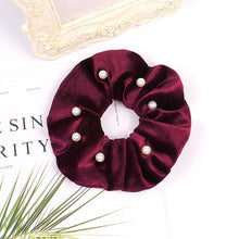 Load image into Gallery viewer, Velvet Scrunchie Women Girls Elastic Hair Rubber Bands Accessories  For Women Tie Hair Ring Rope Ponytail Holder