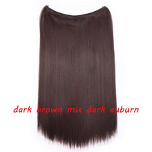 Load image into Gallery viewer, 20inch Invisible Wire No Clip One Piece Halo Hair Extension flip in false hair Hairpieces Synthetic hair for women