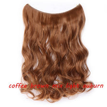 Load image into Gallery viewer, 20inch Invisible Wire No Clip One Piece Halo Hair Extension flip in false hair Hairpieces Synthetic hair for women