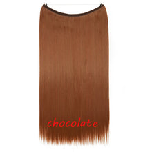Load image into Gallery viewer, 20inch Invisible Wire No Clip One Piece Halo Hair Extension flip in false hair Hairpieces Synthetic hair for women