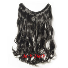 Load image into Gallery viewer, 20inch Invisible Wire No Clip One Piece Halo Hair Extension flip in false hair Hairpieces Synthetic hair for women