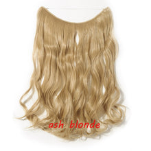 Load image into Gallery viewer, 20inch Invisible Wire No Clip One Piece Halo Hair Extension flip in false hair Hairpieces Synthetic hair for women