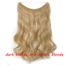 Load image into Gallery viewer, 20inch Invisible Wire No Clip One Piece Halo Hair Extension flip in false hair Hairpieces Synthetic hair for women