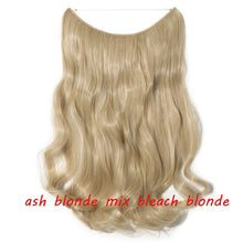Load image into Gallery viewer, 20inch Invisible Wire No Clip One Piece Halo Hair Extension flip in false hair Hairpieces Synthetic hair for women