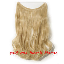 Load image into Gallery viewer, 20inch Invisible Wire No Clip One Piece Halo Hair Extension flip in false hair Hairpieces Synthetic hair for women