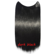 Load image into Gallery viewer, 20inch Invisible Wire No Clip One Piece Halo Hair Extension flip in false hair Hairpieces Synthetic hair for women