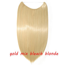 Load image into Gallery viewer, 20inch Invisible Wire No Clip One Piece Halo Hair Extension flip in false hair Hairpieces Synthetic hair for women