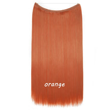 Load image into Gallery viewer, 20inch Invisible Wire No Clip One Piece Halo Hair Extension flip in false hair Hairpieces Synthetic hair for women
