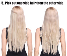Load image into Gallery viewer, 20inch Invisible Wire No Clip One Piece Halo Hair Extension flip in false hair Hairpieces Synthetic hair for women