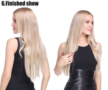 Load image into Gallery viewer, 20inch Invisible Wire No Clip One Piece Halo Hair Extension flip in false hair Hairpieces Synthetic hair for women