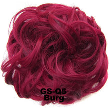 Load image into Gallery viewer, Synthetic Messy Chignon Donut Gary Brown Color 30g/1.05 OZ  Hair Bun Pad Elastic Hair Rope Rubber Band Hair Extensions