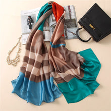 Load image into Gallery viewer, RUNMEIFA 2020 Luxury Brand New Summer Women Silk Scarf Beach Hijab Shawls and Wraps Female Foulard Free Shipping