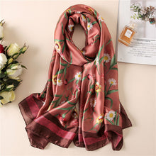 Load image into Gallery viewer, RUNMEIFA 2020 Luxury Brand New Summer Women Silk Scarf Beach Hijab Shawls and Wraps Female Foulard Free Shipping