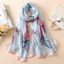 Load image into Gallery viewer, RUNMEIFA 2020 Luxury Brand New Summer Women Silk Scarf Beach Hijab Shawls and Wraps Female Foulard Free Shipping