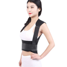 Load image into Gallery viewer, Self-heating Brace Support Belt Back Posture Corrector Spine Back Shoulder Lumbar Posture Correction
