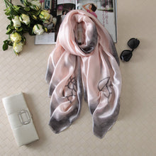 Load image into Gallery viewer, RUNMEIFA 2020 Luxury Brand New Summer Women Silk Scarf Beach Hijab Shawls and Wraps Female Foulard Free Shipping