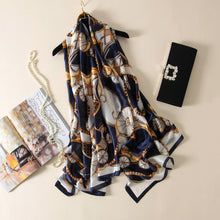 Load image into Gallery viewer, RUNMEIFA 2020 Luxury Brand New Summer Women Silk Scarf Beach Hijab Shawls and Wraps Female Foulard Free Shipping