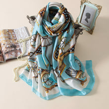 Load image into Gallery viewer, RUNMEIFA 2020 Luxury Brand New Summer Women Silk Scarf Beach Hijab Shawls and Wraps Female Foulard Free Shipping