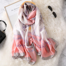 Load image into Gallery viewer, RUNMEIFA 2020 Luxury Brand New Summer Women Silk Scarf Beach Hijab Shawls and Wraps Female Foulard Free Shipping