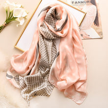 Load image into Gallery viewer, RUNMEIFA 2020 Luxury Brand New Summer Women Silk Scarf Beach Hijab Shawls and Wraps Female Foulard Free Shipping