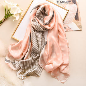 RUNMEIFA 2020 Luxury Brand New Summer Women Silk Scarf Beach Hijab Shawls and Wraps Female Foulard Free Shipping