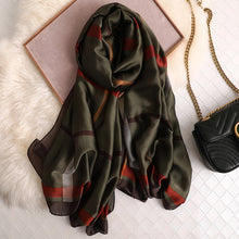 Load image into Gallery viewer, RUNMEIFA 2020 Luxury Brand New Summer Women Silk Scarf Beach Hijab Shawls and Wraps Female Foulard Free Shipping