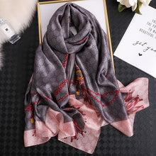 Load image into Gallery viewer, RUNMEIFA 2020 Luxury Brand New Summer Women Silk Scarf Beach Hijab Shawls and Wraps Female Foulard Free Shipping