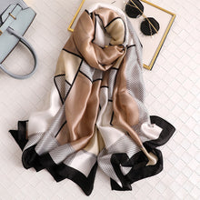 Load image into Gallery viewer, RUNMEIFA 2020 Luxury Brand New Summer Women Silk Scarf Beach Hijab Shawls and Wraps Female Foulard Free Shipping