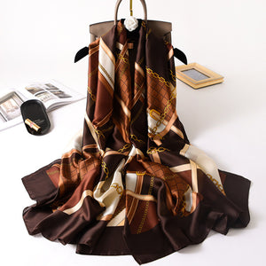 RUNMEIFA 2020 Luxury Brand New Summer Women Silk Scarf Beach Hijab Shawls and Wraps Female Foulard Free Shipping