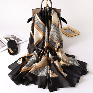 RUNMEIFA 2020 Luxury Brand New Summer Women Silk Scarf Beach Hijab Shawls and Wraps Female Foulard Free Shipping