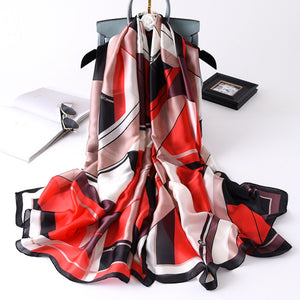 RUNMEIFA 2020 Luxury Brand New Summer Women Silk Scarf Beach Hijab Shawls and Wraps Female Foulard Free Shipping