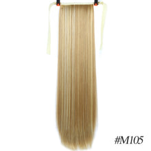 Load image into Gallery viewer, MSTN 30-Inch Synthetic Hair Fiber Heat-Resistant Straight Hair With Ponytail Fake Hair Chip-in Hair Extensions Pony Tail Wigs