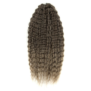Ariel Curl Hair Water Wave Twist Crochet Hair Synthetic Braid Hair Ombre Blonde Pink 22 Inch Deep Wave Braiding Hair Extension