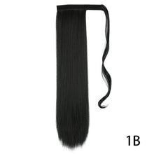 Load image into Gallery viewer, AZIR Long Straight Ponytail Hair Synthetic Extensions Heat Resistant Hair 22Inch Wrap Around Pony Hairpiece for Women