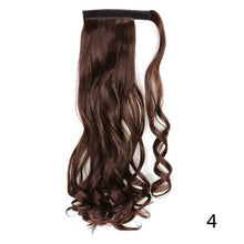 Load image into Gallery viewer, AZIR Long Straight Ponytail Hair Synthetic Extensions Heat Resistant Hair 22Inch Wrap Around Pony Hairpiece for Women