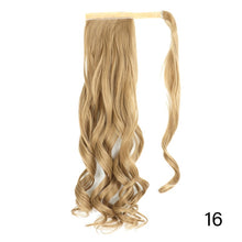Load image into Gallery viewer, AZIR Long Straight Ponytail Hair Synthetic Extensions Heat Resistant Hair 22Inch Wrap Around Pony Hairpiece for Women