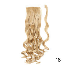 Load image into Gallery viewer, AZIR Long Straight Ponytail Hair Synthetic Extensions Heat Resistant Hair 22Inch Wrap Around Pony Hairpiece for Women