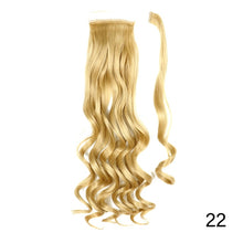 Load image into Gallery viewer, AZIR Long Straight Ponytail Hair Synthetic Extensions Heat Resistant Hair 22Inch Wrap Around Pony Hairpiece for Women