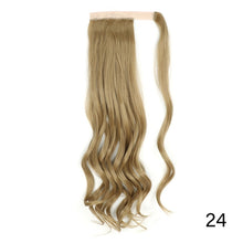 Load image into Gallery viewer, AZIR Long Straight Ponytail Hair Synthetic Extensions Heat Resistant Hair 22Inch Wrap Around Pony Hairpiece for Women