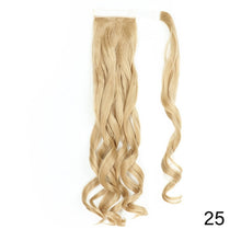 Load image into Gallery viewer, AZIR Long Straight Ponytail Hair Synthetic Extensions Heat Resistant Hair 22Inch Wrap Around Pony Hairpiece for Women