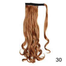 Load image into Gallery viewer, AZIR Long Straight Ponytail Hair Synthetic Extensions Heat Resistant Hair 22Inch Wrap Around Pony Hairpiece for Women