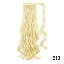 Load image into Gallery viewer, AZIR Long Straight Ponytail Hair Synthetic Extensions Heat Resistant Hair 22Inch Wrap Around Pony Hairpiece for Women