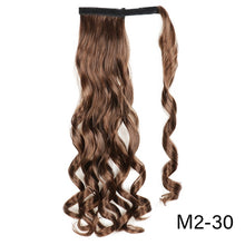 Load image into Gallery viewer, AZIR Long Straight Ponytail Hair Synthetic Extensions Heat Resistant Hair 22Inch Wrap Around Pony Hairpiece for Women