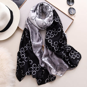 RUNMEIFA 2020 Luxury Brand New Summer Women Silk Scarf Beach Hijab Shawls and Wraps Female Foulard Free Shipping